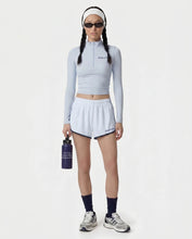Load image into Gallery viewer, Signature Logo Sports Quarter Zip - Ciel
