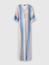 Load image into Gallery viewer, Long Cover Up - Degrade&#39; Blue Shades
