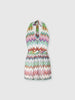 Short Jumpsuit - White & Multicoloured