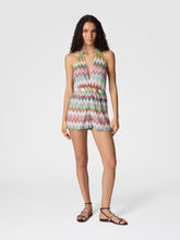 Load image into Gallery viewer, Short Jumpsuit - White &amp; Multicoloured

