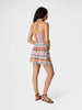 Short Jumpsuit - Multicolor/Red