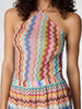Short Jumpsuit - Multicolor/Red