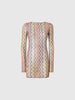 Long Sleeve T-shirt - irregular zig zag