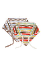 Load image into Gallery viewer, Hand-crocheted Bandana Scarf - Multi Blue
