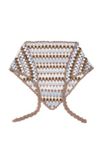 Load image into Gallery viewer, Hand-crocheted Bandana Scarf - Multi Blue

