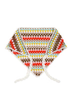 Load image into Gallery viewer, Hand-crocheted Bandana Scarf - Multi Blue
