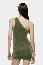 Load image into Gallery viewer, Lumiere Stones One Shoulder Dress - Green

