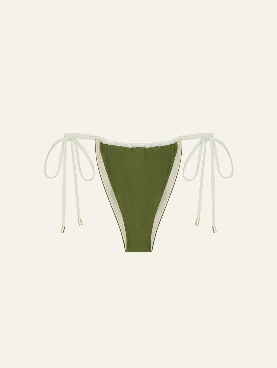 Ruched Channel String Pant  - Olivine