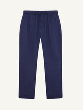 Load image into Gallery viewer, Oscar Linen Chinos - Navy Blue
