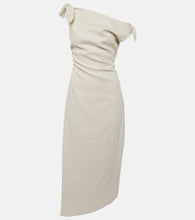 Load image into Gallery viewer, Affogato Tie Shoulder Dress   - Neutral
