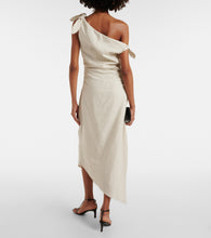 Load image into Gallery viewer, Affogato Tie Shoulder Dress   - Neutral
