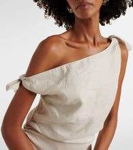Load image into Gallery viewer, Affogato Tie Shoulder Dress   - Neutral
