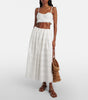 Abajo Skirt - Rosa Broderie White