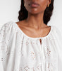 Fondaco Top - Bianca Broderie White