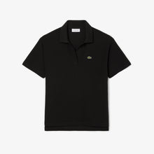 Load image into Gallery viewer, Relaxed Fit Fluid PiquŽ Polo Shirt  - Black
