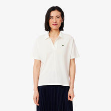 Load image into Gallery viewer, Relaxed Fit Fluid PiquŽ Polo Shirt  - White
