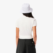 Load image into Gallery viewer, Stretch Mini PiquŽ Wrap Polo Shirt  - White
