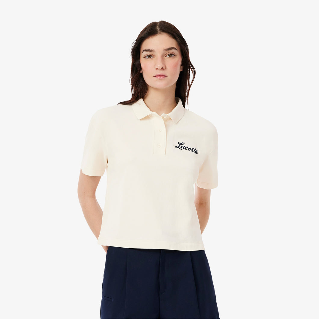 Heat Regulating Golf Polo Shirt  - Ecru White