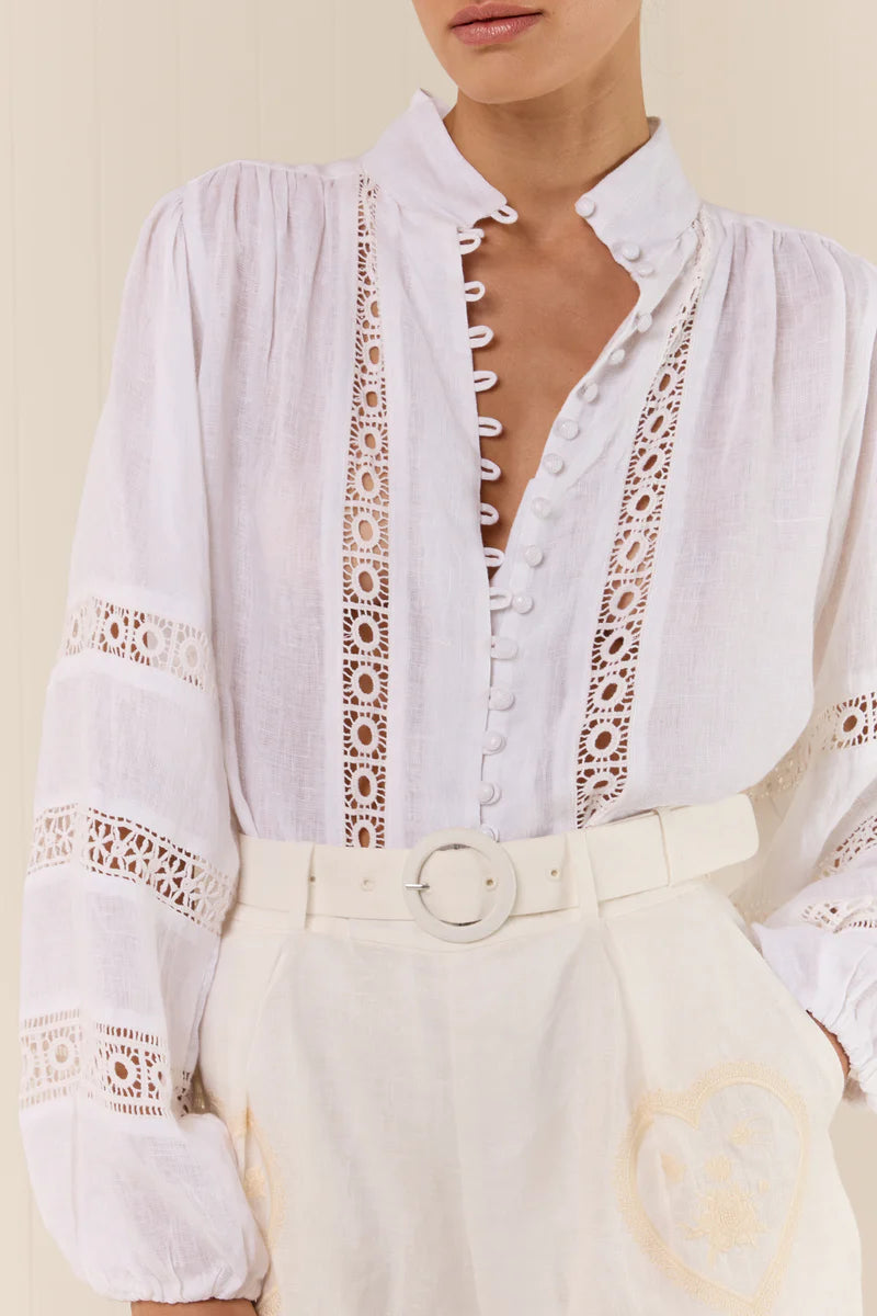 Bella Blouse  - White