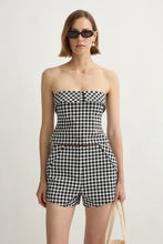 Load image into Gallery viewer, Chiara Strapless Top - Black/White

