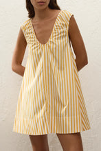 Load image into Gallery viewer, Pedrera Mini Dress - Orozco Stripe Mustard
