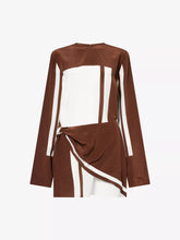 Load image into Gallery viewer, Destino Twist Mini Dress - Pacha Stripe

