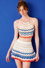 Load image into Gallery viewer, Regina Hand Crochet Mini Skirt  - Multi
