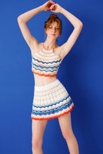 Load image into Gallery viewer, Regina Hand Crochet Mini Skirt  - Multi

