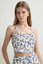 Load image into Gallery viewer, Rue Halter Top - Blue Baroque

