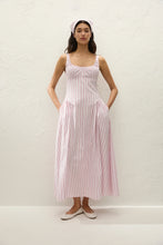 Load image into Gallery viewer, Marcella Midi Dress - Fiori Stripe Palazzo

