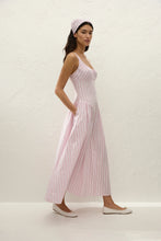 Load image into Gallery viewer, Marcella Midi Dress - Fiori Stripe Palazzo
