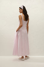 Load image into Gallery viewer, Marcella Midi Dress - Fiori Stripe Palazzo
