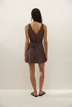 Load image into Gallery viewer, Graciela Mini Dress - Polkadot - Chocolate Plum

