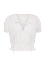 Load image into Gallery viewer, Fiora Blouse - Fresco Lace White
