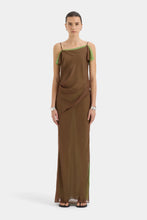 Load image into Gallery viewer, Danica Layered Maxi Dress - Chocolate Splice
