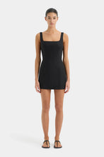 Load image into Gallery viewer, Iris Tie Mini Dress  - Black
