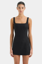 Load image into Gallery viewer, Iris Tie Mini Dress  - Black
