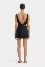 Load image into Gallery viewer, Iris Tie Mini Dress  - Black
