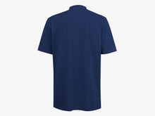 Load image into Gallery viewer, Fish Tail Short Cotton Shirt - Navy Blue/Stripes
