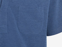 Load image into Gallery viewer, Fish Tail Short Cotton Shirt - Mid Blue
