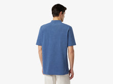 Load image into Gallery viewer, Fish Tail Short Cotton Shirt - Mid Blue
