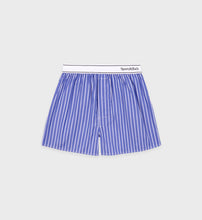 Load image into Gallery viewer, Serif Logo Boxer Short  - Blue/White
