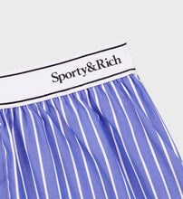 Load image into Gallery viewer, Serif Logo Boxer Short  - Blue/White
