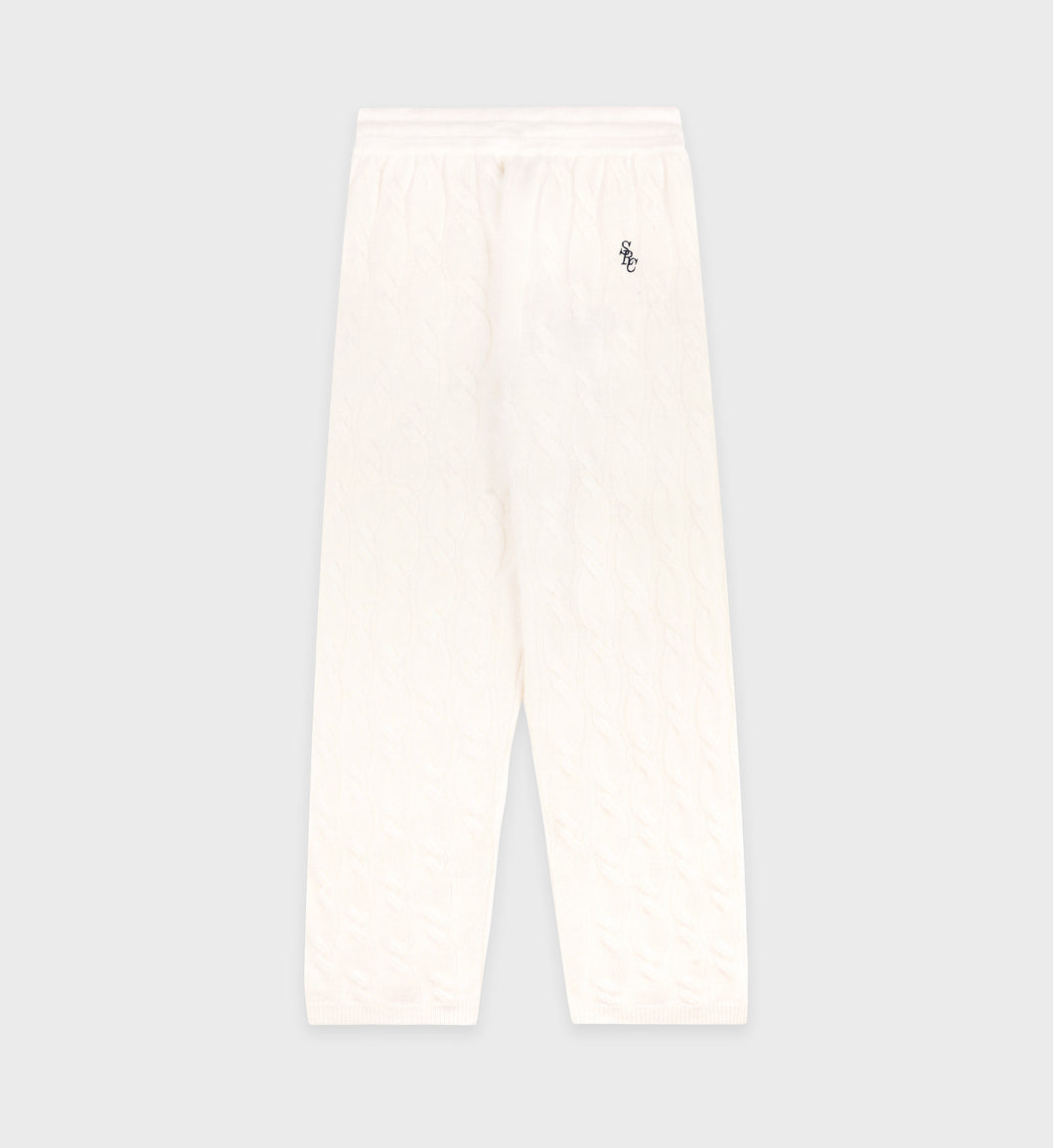 Src Cashmere Trousers  - Cream Navy