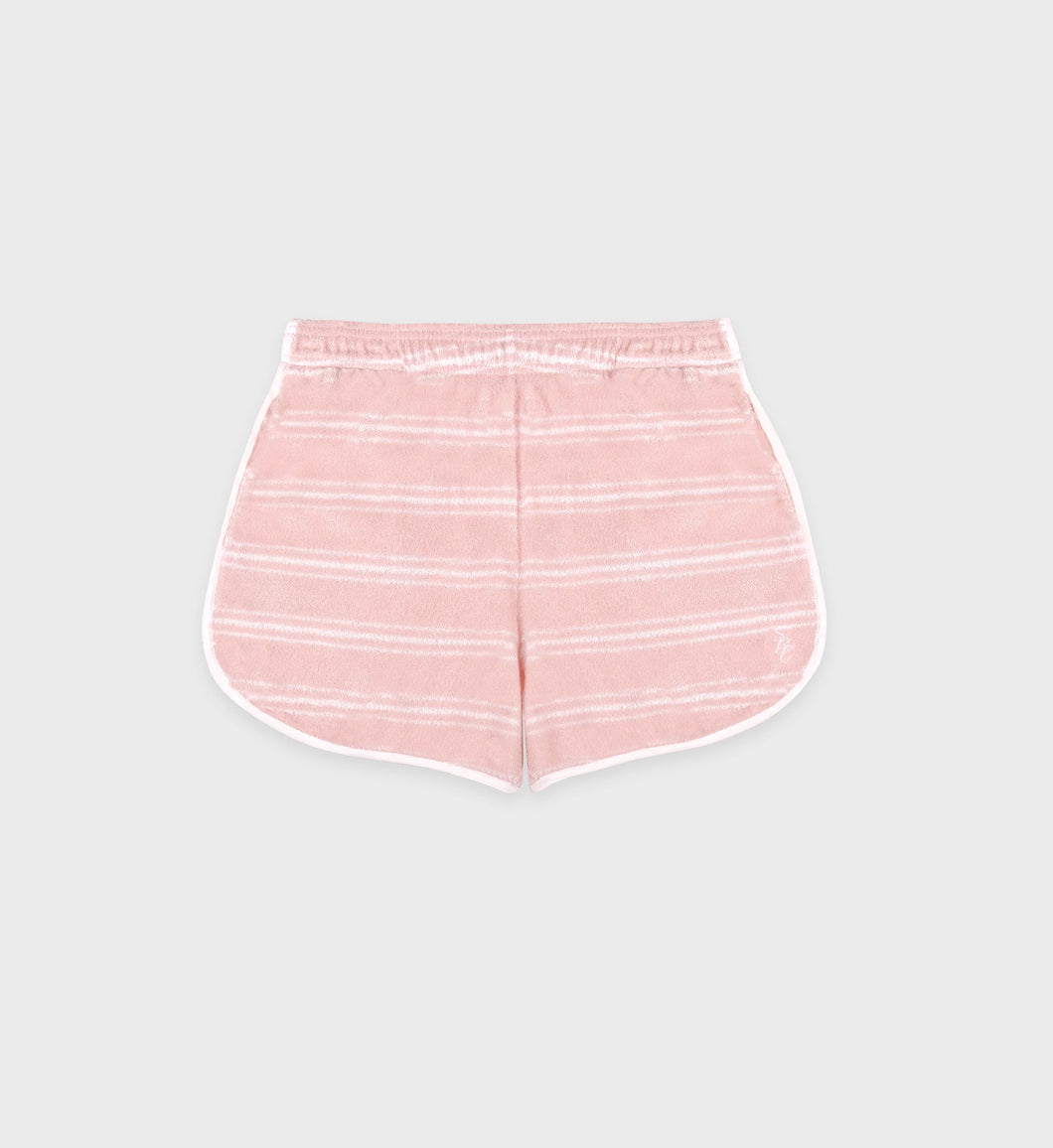 Src Terry Short  - Pink Striped