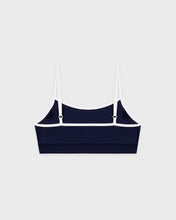 Load image into Gallery viewer, Signature Logo Athletic Bra - Dark Navy/White
