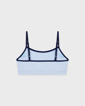 Load image into Gallery viewer, Signature Logo Athletic Bra - Ciel/Dark Navy
