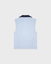 Load image into Gallery viewer, Signature Logo Sports Polo Vest - Ciel/Dark Navy
