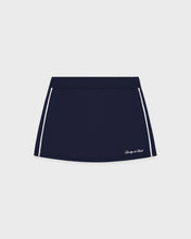 Load image into Gallery viewer, Signature Logo Court Skirt - Dark Navy/White
