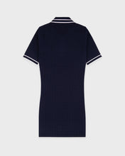 Load image into Gallery viewer, Signature Logo Mini Cable Dress - Dark Navy/White
